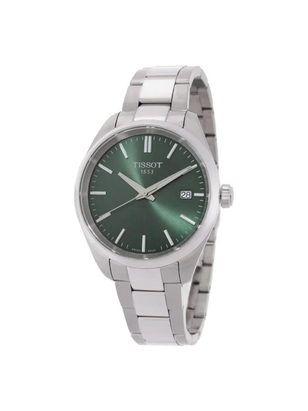 NWT Tissot PR 100 Quartz Green Dial Watch